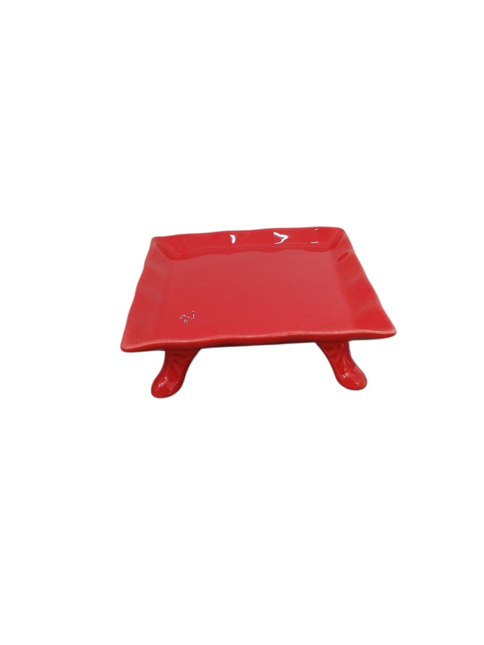 Bandeja Quadrada P - Vermelho  - adolettalocacoes