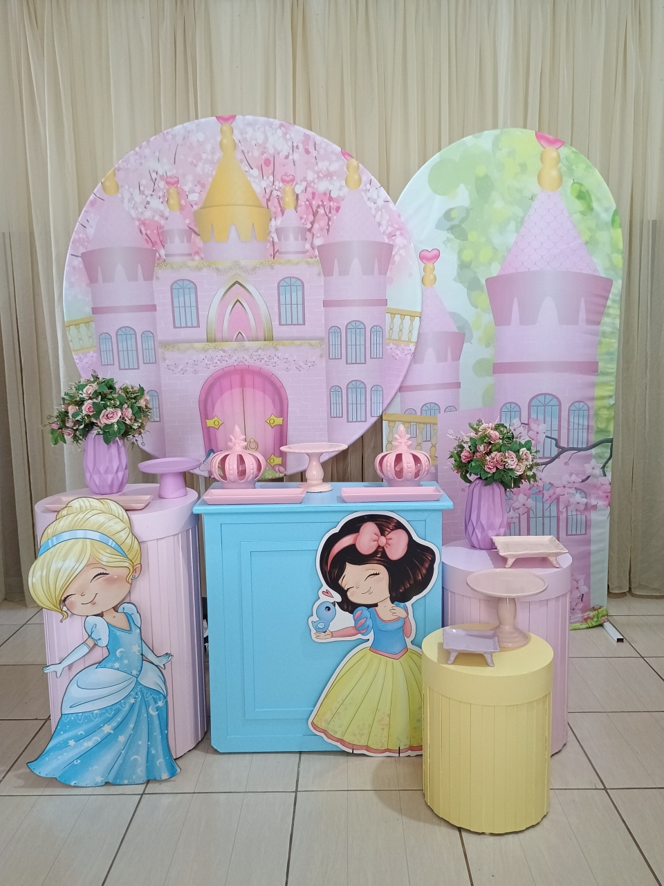 Kit Pegue E Monte Gg - Realeza Rosa  - adolettalocacoes