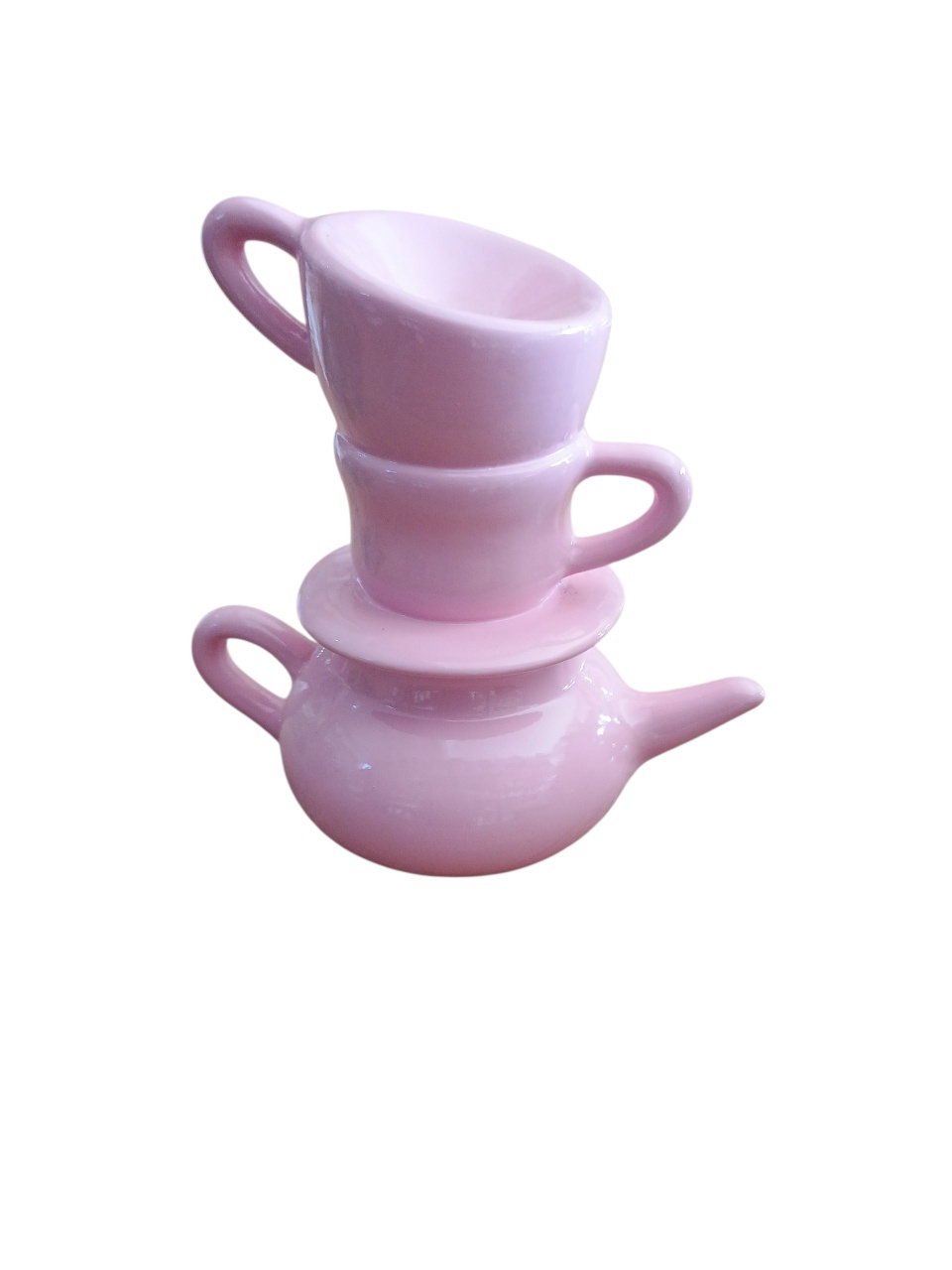 Enfeite de Mesa - Xicara Rosa  - adolettalocacoes