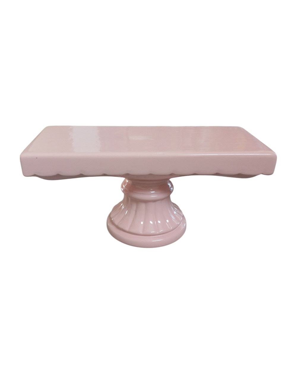 Bandeja Retangular Alta - Rosa   - adolettalocacoes