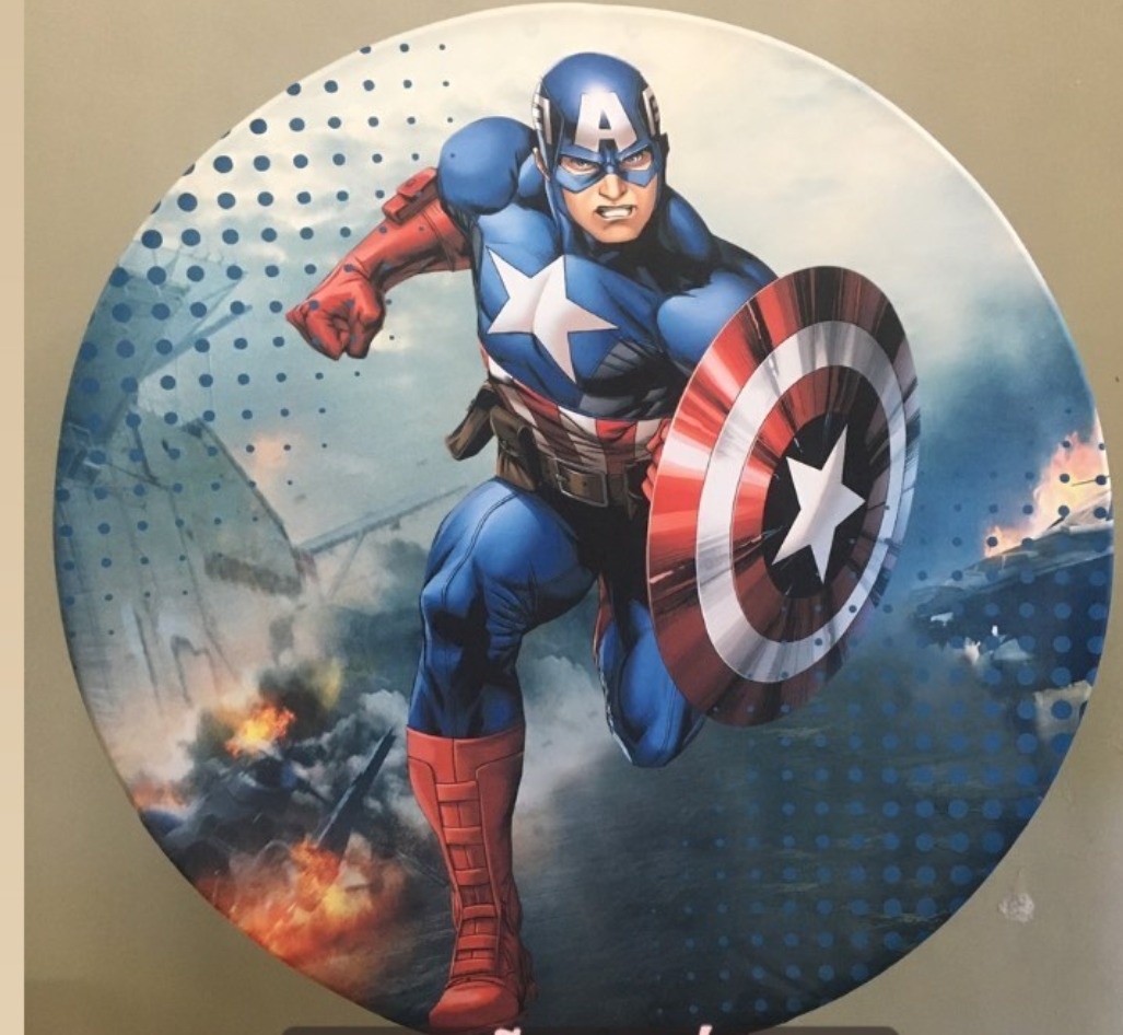 Tecido Sublimado Capitão América  - adolettalocacoes