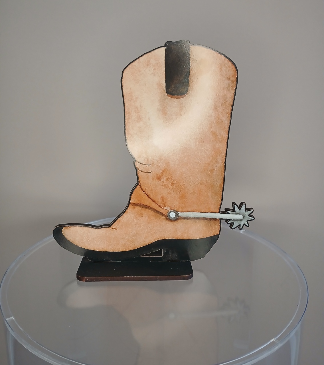Enfeite de Mesa - Bota Cowboy - Mdf - adolettalocacoes