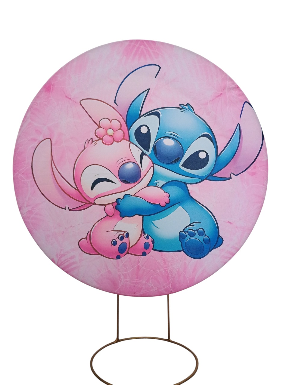 Tecido Sublimado Mini - Stitch & Angel  - adolettalocacoes