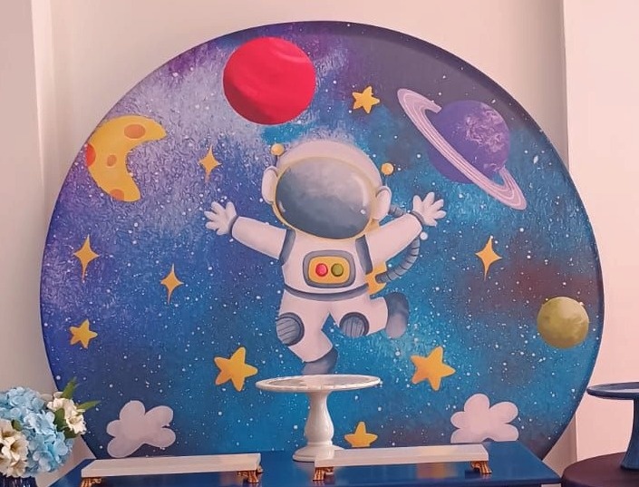 Tecido Sublimado Astrunauta  - adolettalocacoes