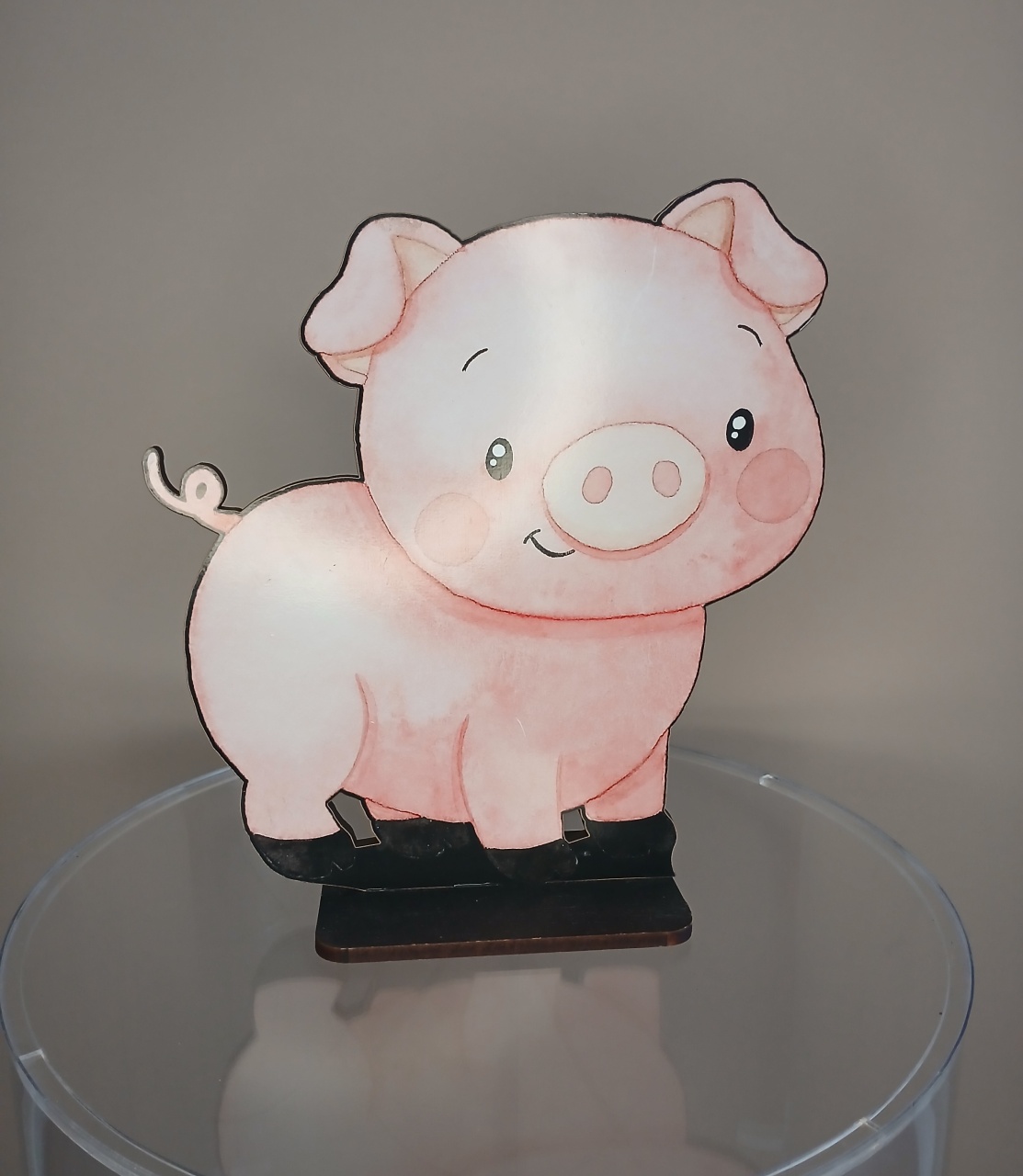 Enfeite de Mesa - Porquinho - Mdf  - adolettalocacoes
