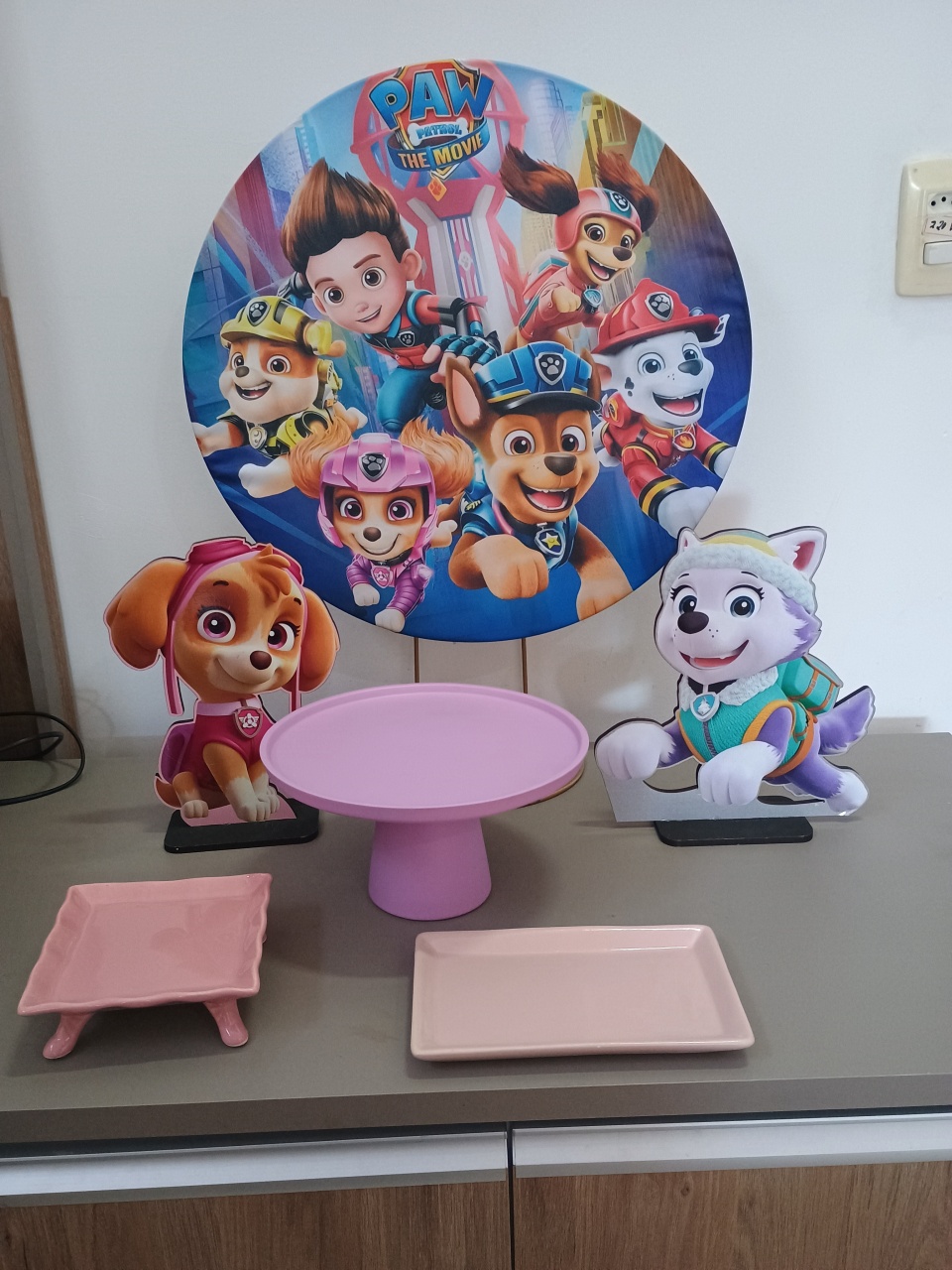 Kit de Mesa - Patrulha Canina  - adolettalocacoes