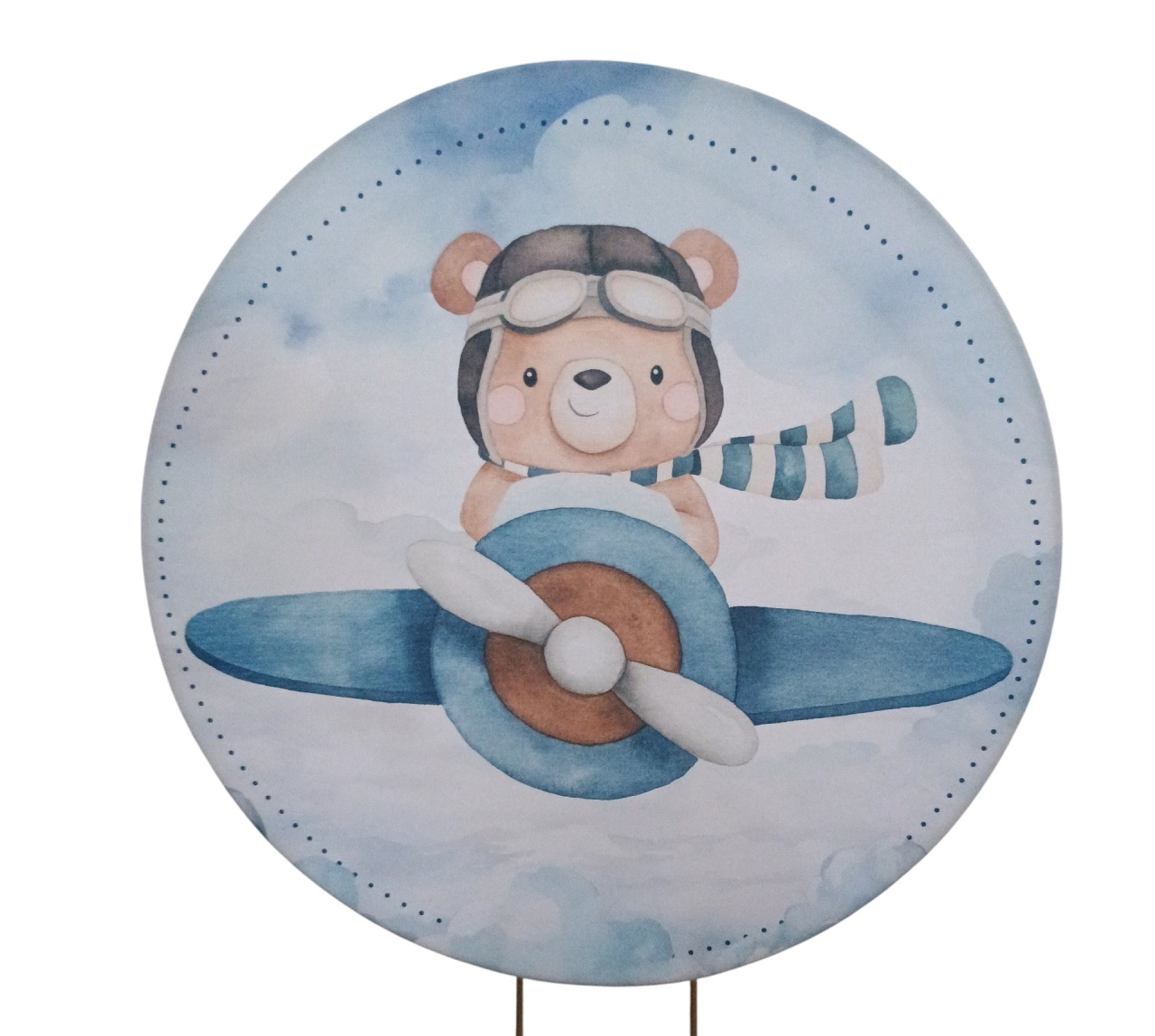 Tecido Sublimado Mini - Urso Aviador  - adolettalocacoes
