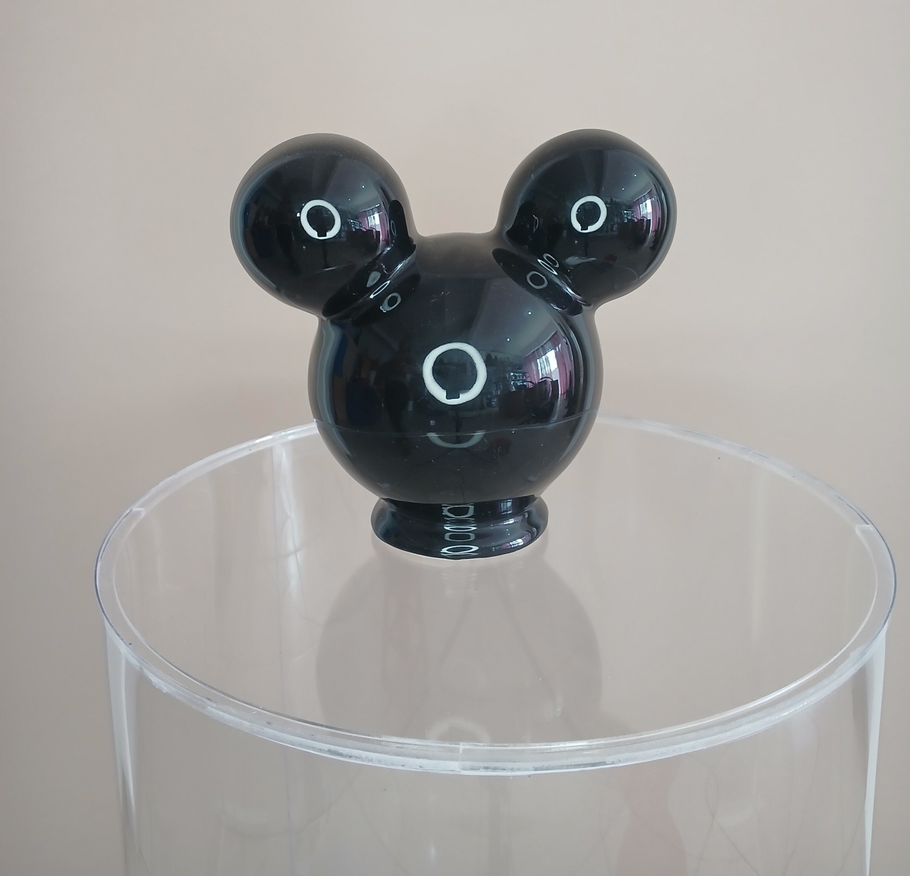 Cabeça Mickey Porcelana - Preto  - adolettalocacoes