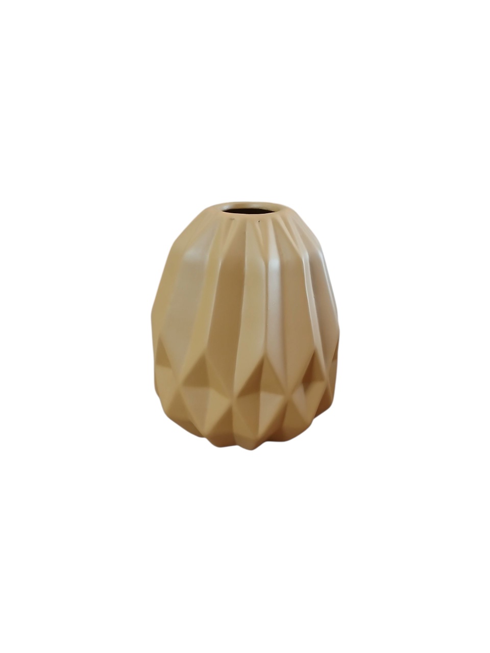 Vaso Geométrico M - Amarelo Queimado  - adolettalocacoes