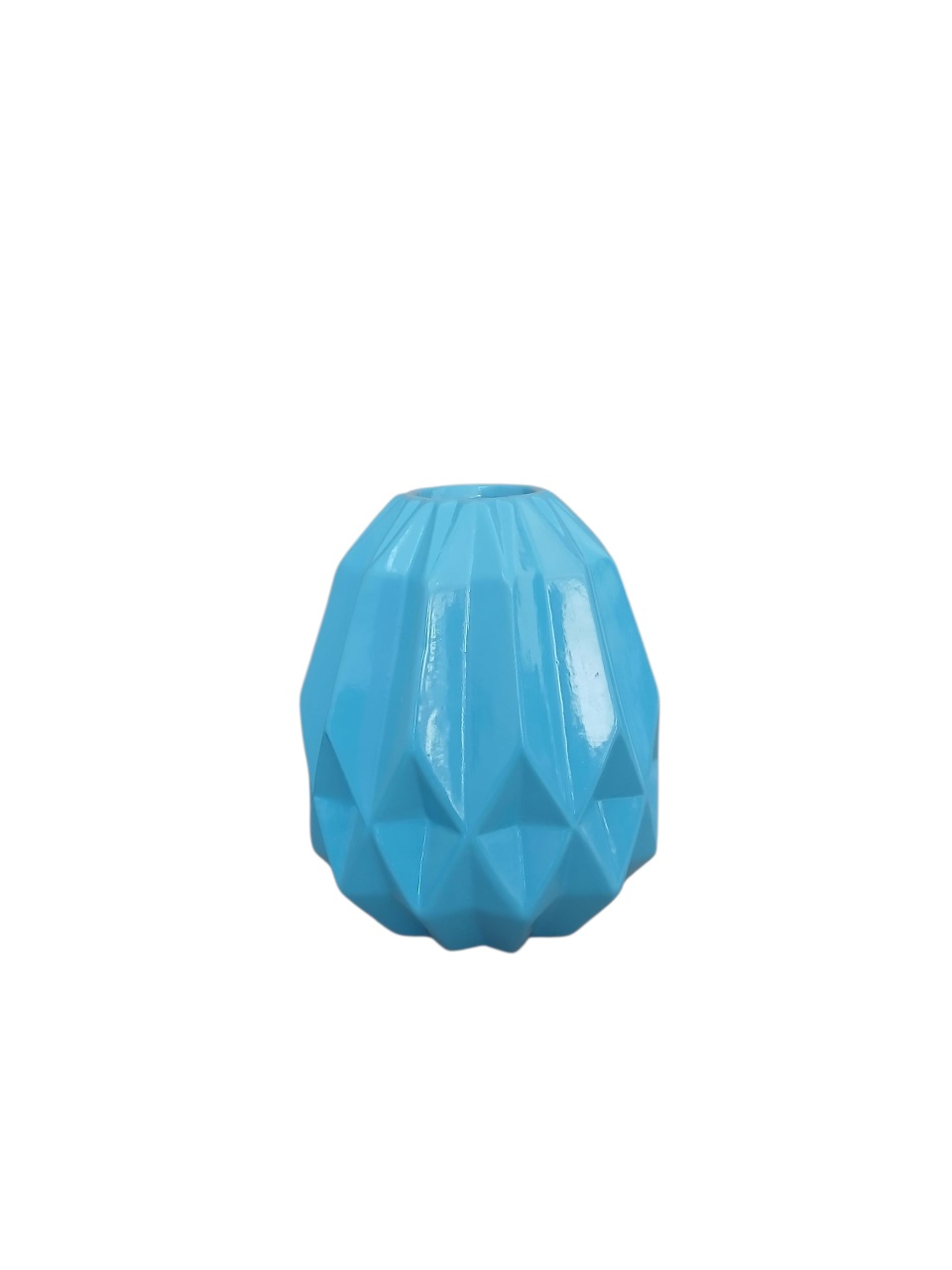 Vaso Geométrico M - Azul Pintura - adolettalocacoes