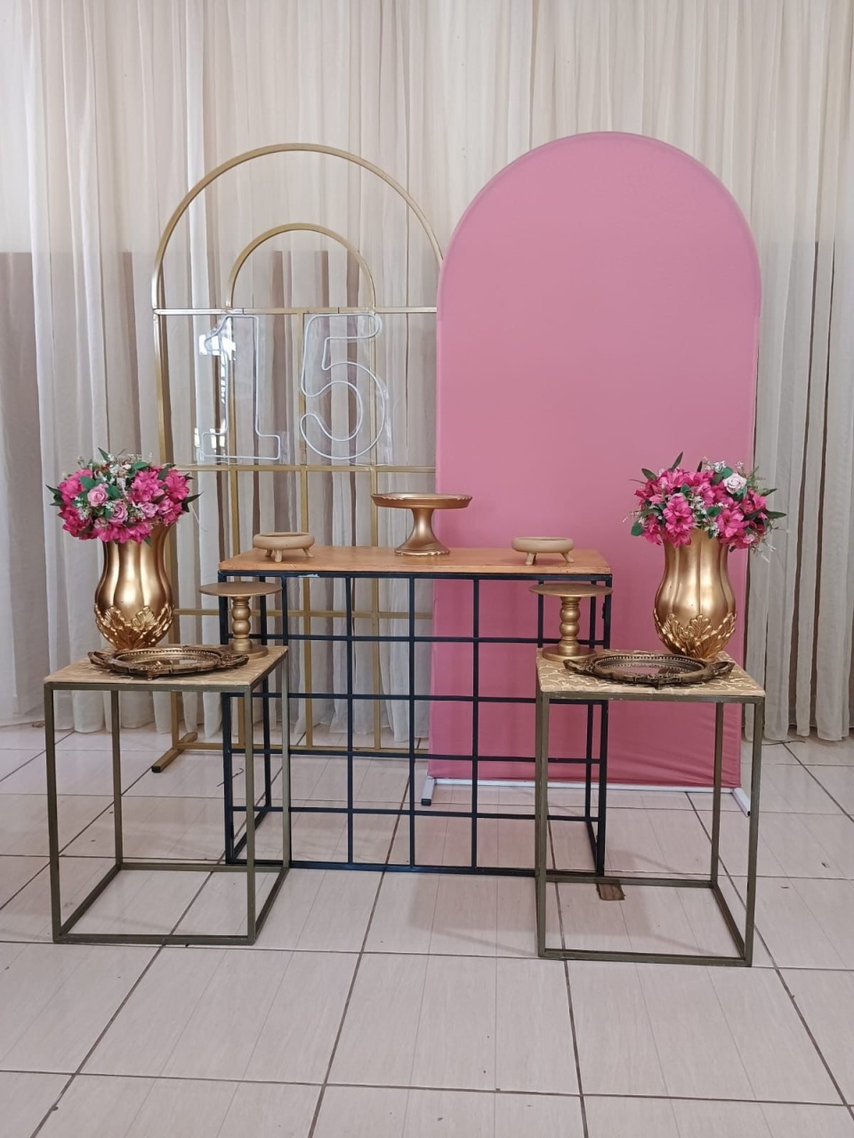 Kit Pegue E Monte Gg - Rose E Dourado  - adolettalocacoes