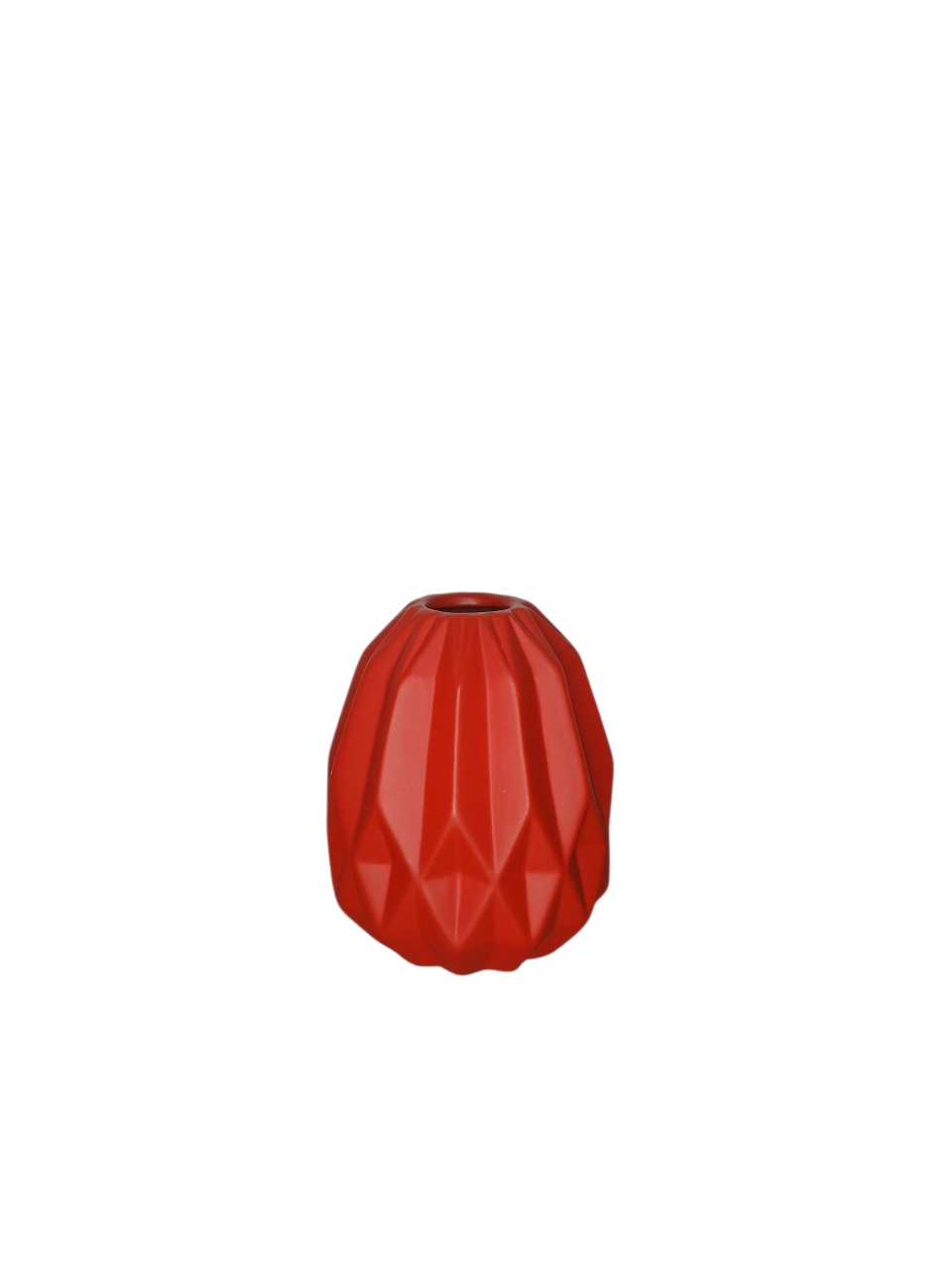 Vaso Geométrico M - Vermelho  - adolettalocacoes