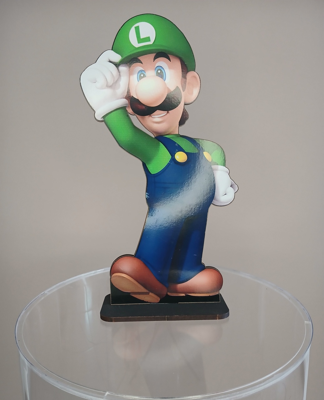 Enfeite de Mesa - Luigi Super Mario - Mdf - adolettalocacoes