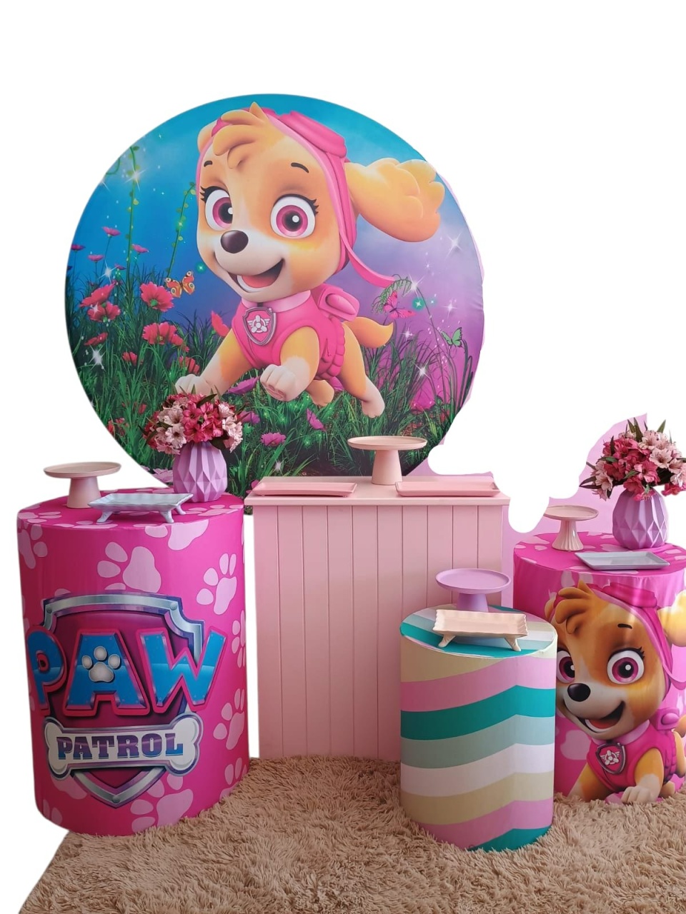 Kit 2 Patrulha Canina Skye - adolettalocacoes