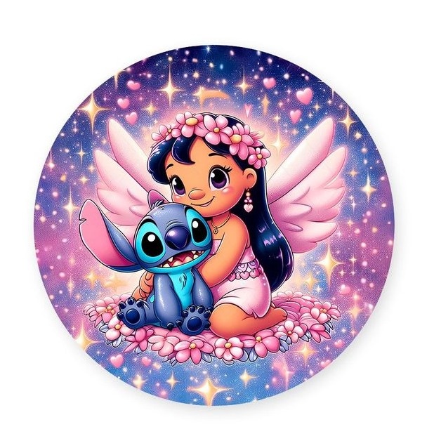 Tecido Sublimado - Lilo & Stitch  - adolettalocacoes