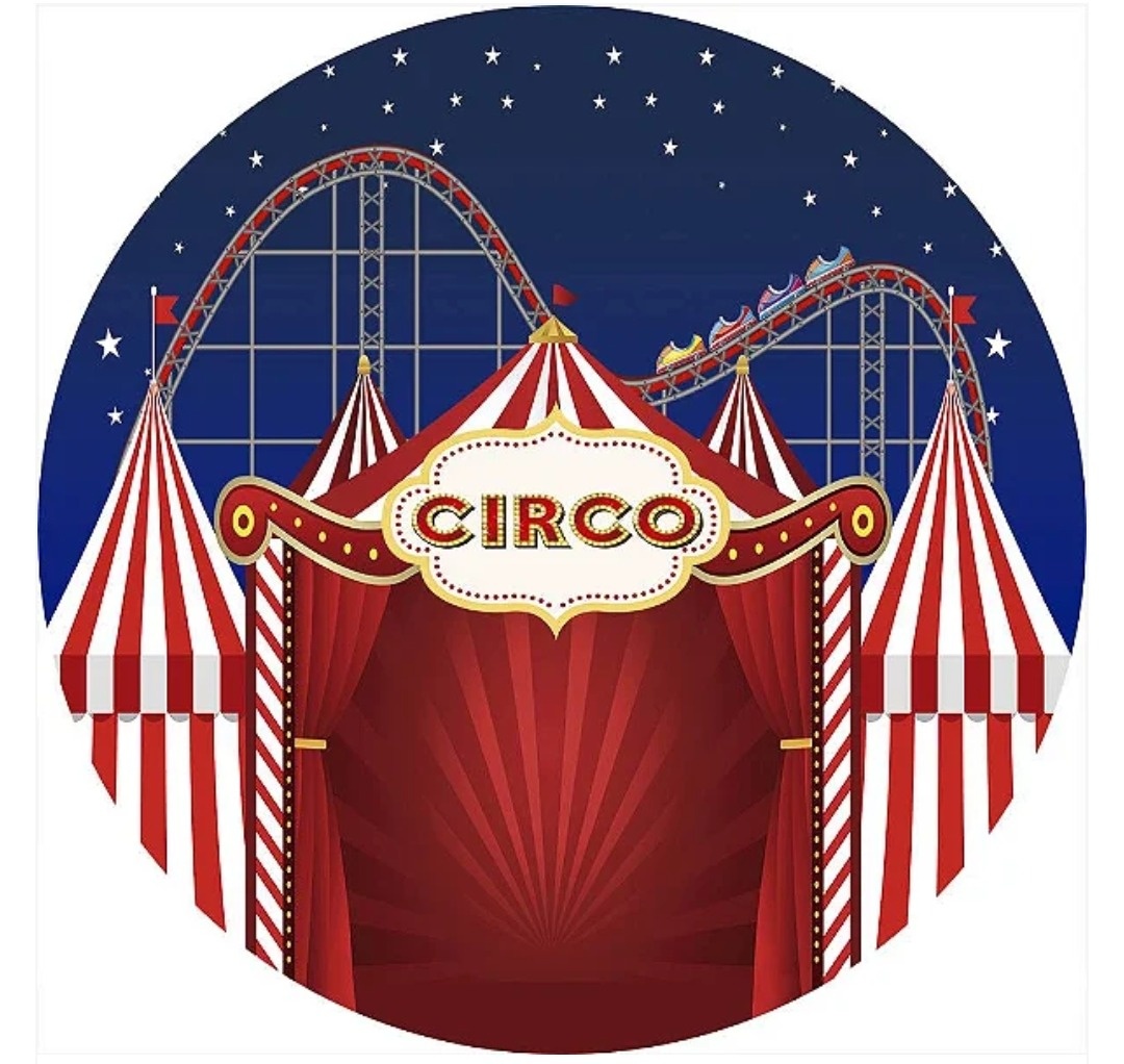 Tecido Sublimado Circo Menino  - adolettalocacoes