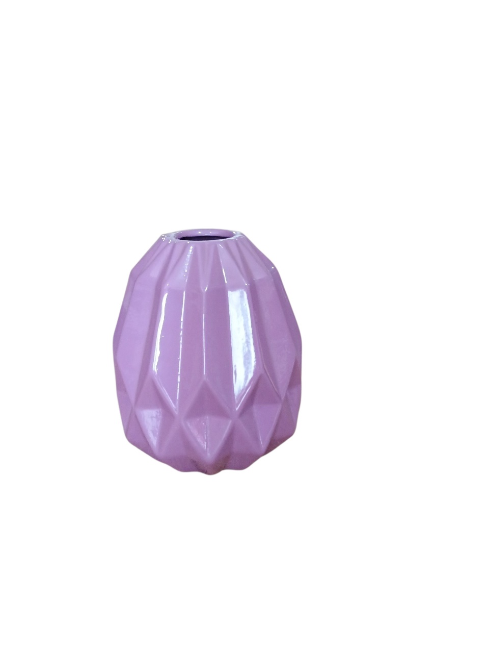Vaso Geométrico M - Lilás Pintura - adolettalocacoes