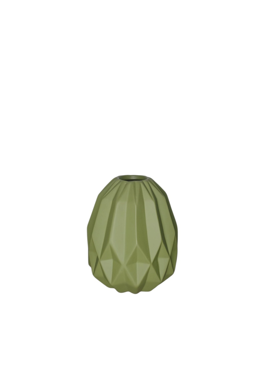 Vaso Geométrico M - Verde Oliva  - adolettalocacoes