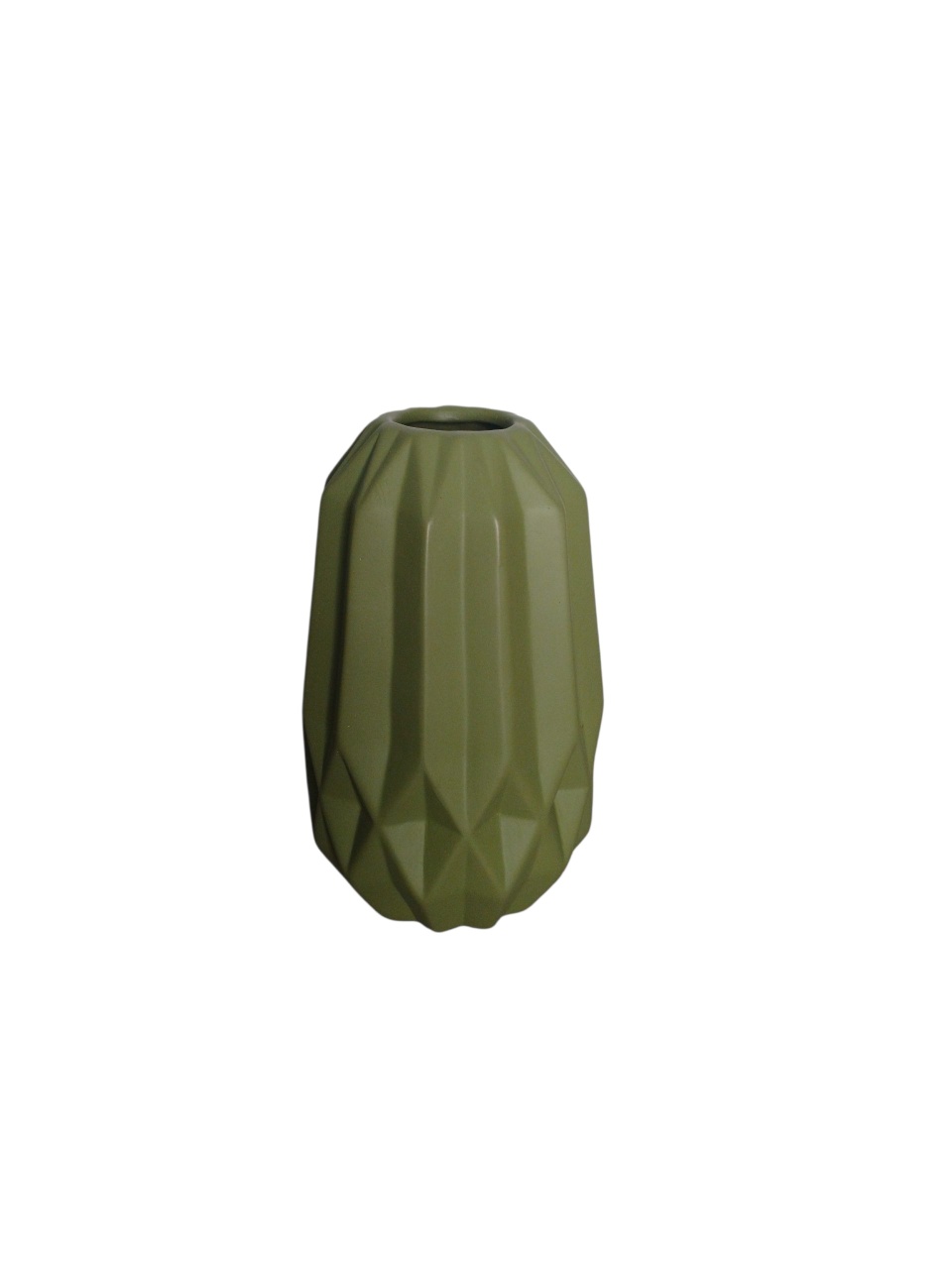 Vaso Geométrico G - Verde Oliva  - adolettalocacoes