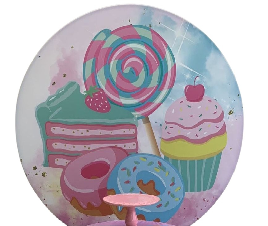 Tecido Sublimado - Doces  - adolettalocacoes