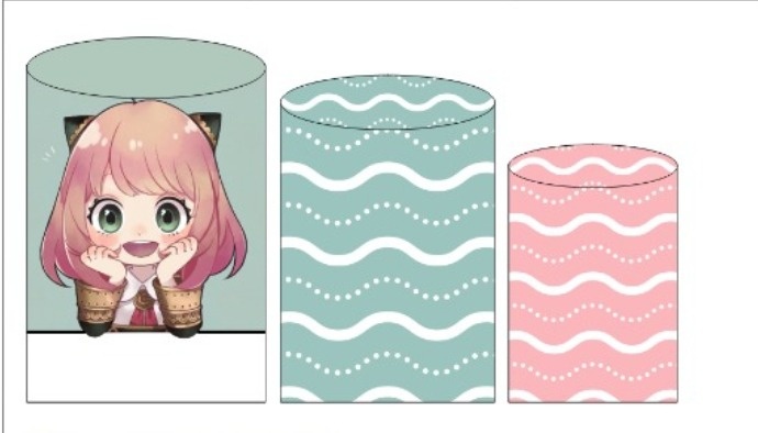 Trio Capas Do Cilindros -  Anime Anya - adolettalocacoes
