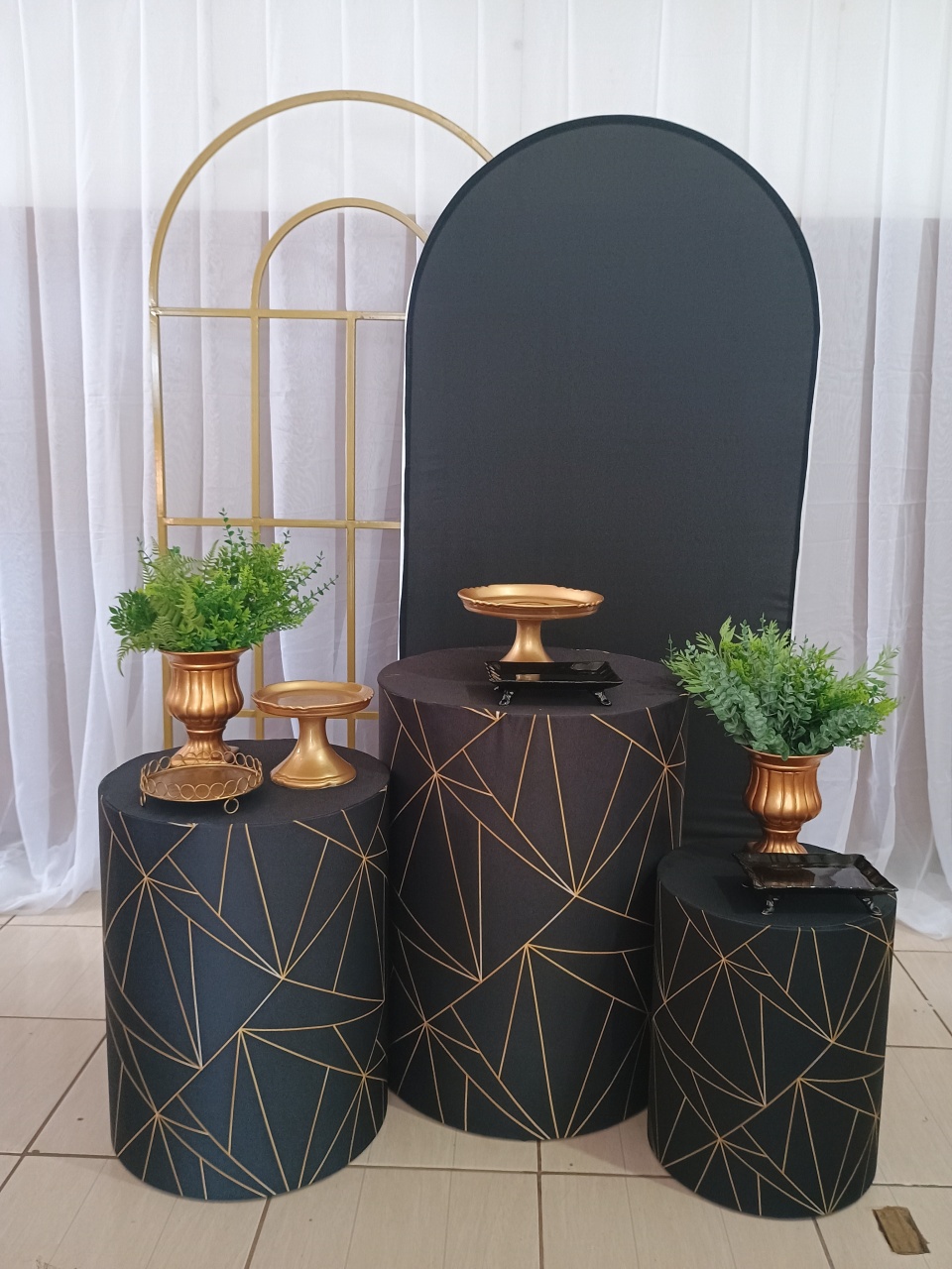Kit G - Preto E Dourado  - adolettalocacoes