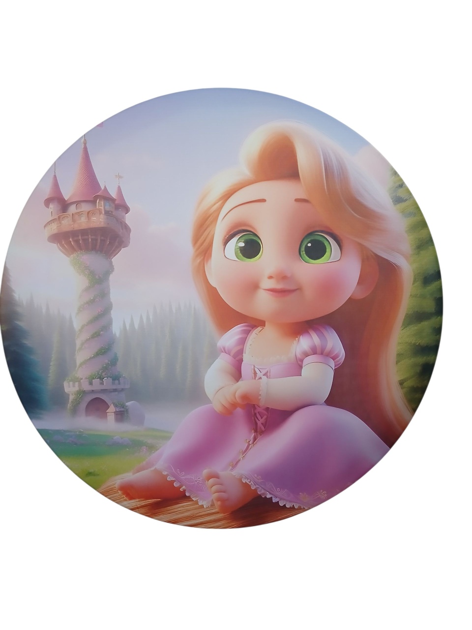  Tecido Sublimado - Rapunzel Baby  - adolettalocacoes