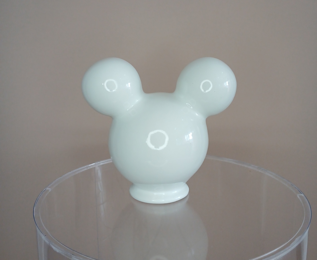 Cabeça Mickey Porcelana - Branco  - adolettalocacoes