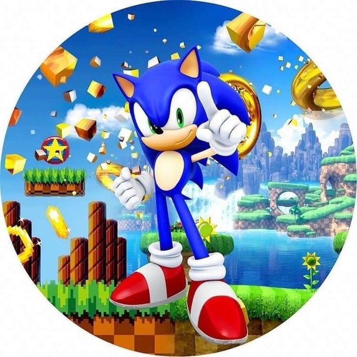 Tecido Sublimado Sonic  - adolettalocacoes