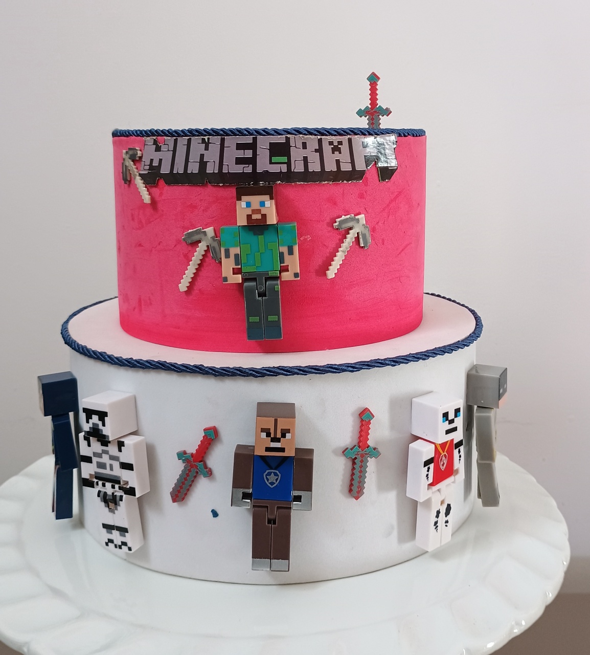 Bolo Cenográfico Minecraft  - adolettalocacoes
