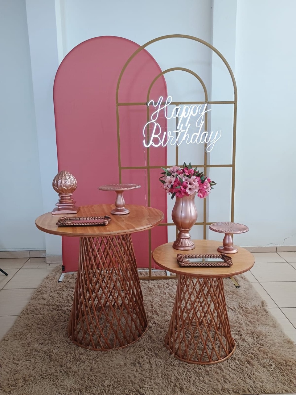 Kit Rose E Dourado  - adolettalocacoes