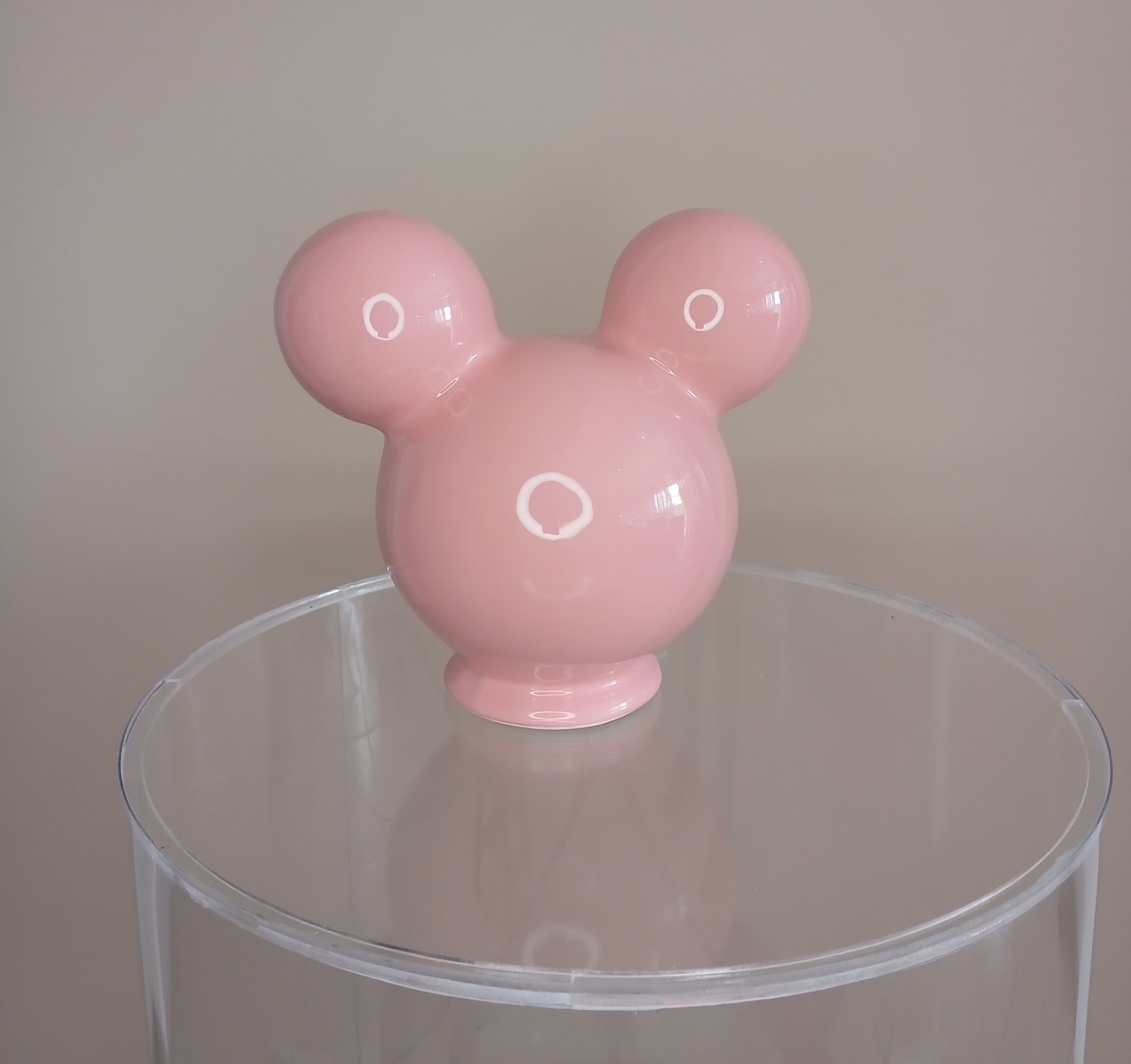 Cabeça  Mickey Porcelana - Rosa - adolettalocacoes