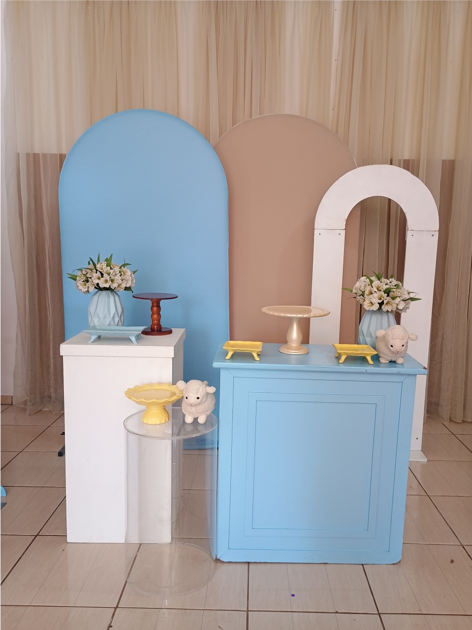 Kit Pegue E Monte - Azul E Branco - adolettalocacoes