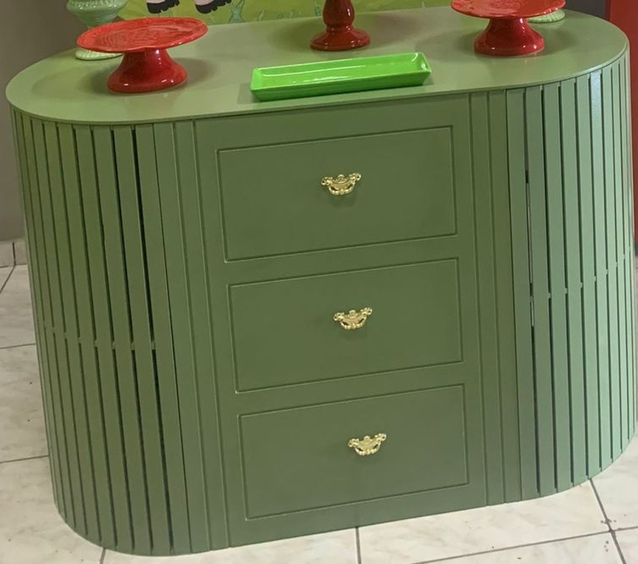 Mesa Mdf Verde Grande - adolettalocacoes