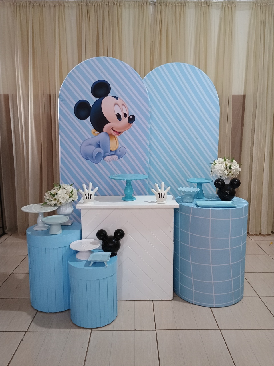 Kit Pegue E Monte - Mickey Azul Baby  - adolettalocacoes