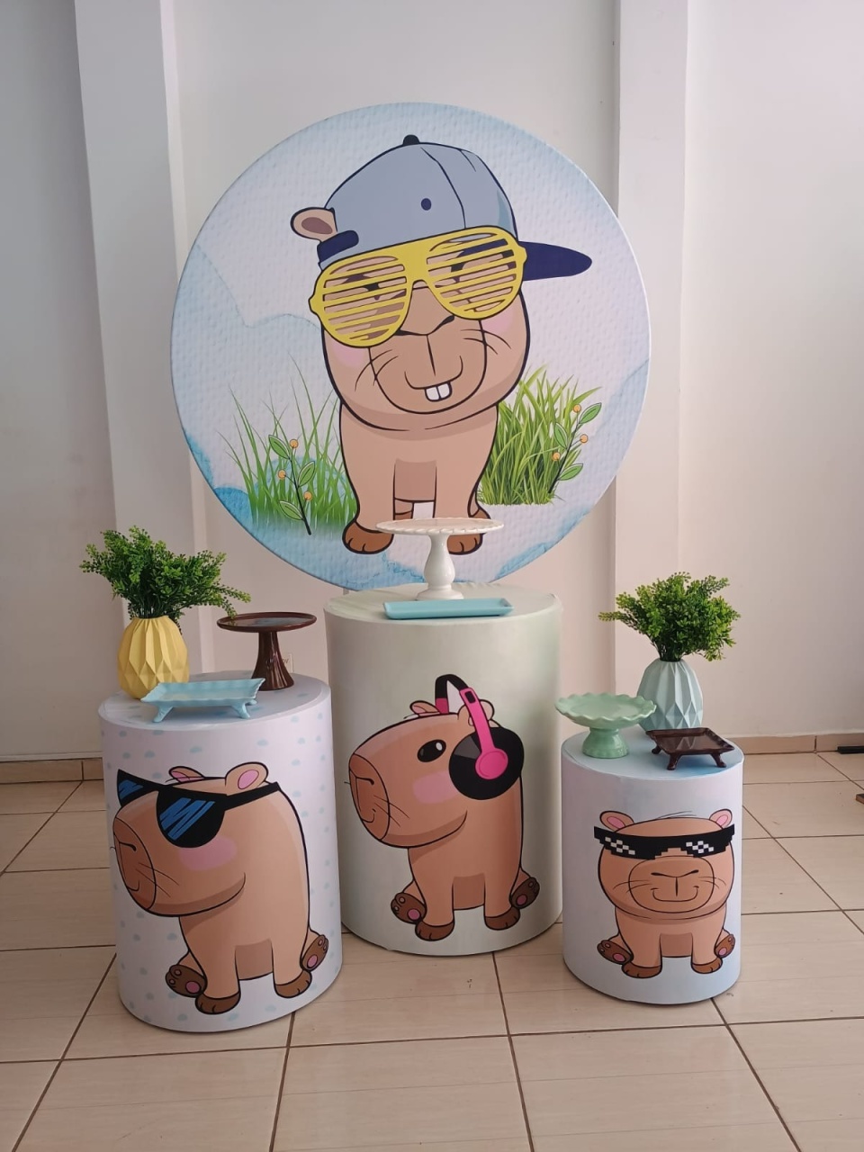 Kit Capivara - Azul - adolettalocacoes