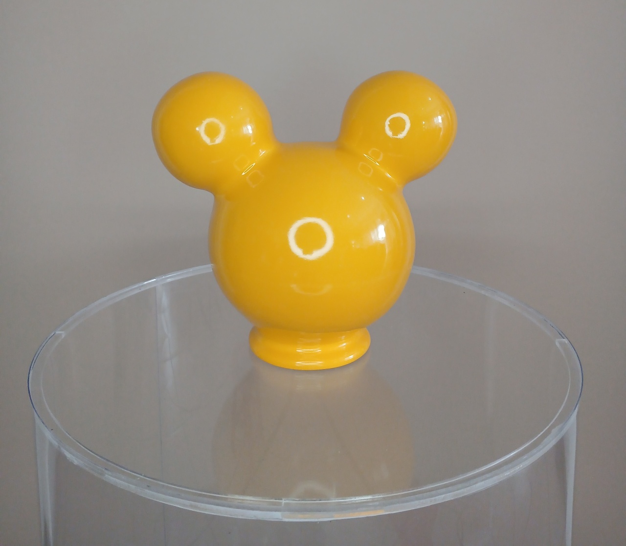 Cabeça Mickey Porcelana - Amarelo  - adolettalocacoes