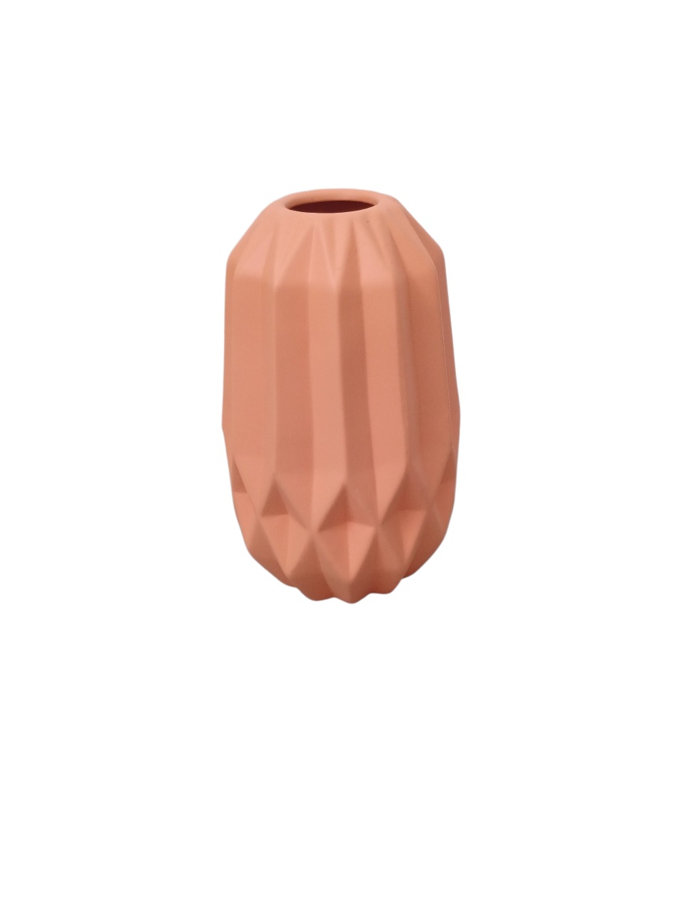 Vaso Geométrico G - Laranja Bebe Fosco  - adolettalocacoes
