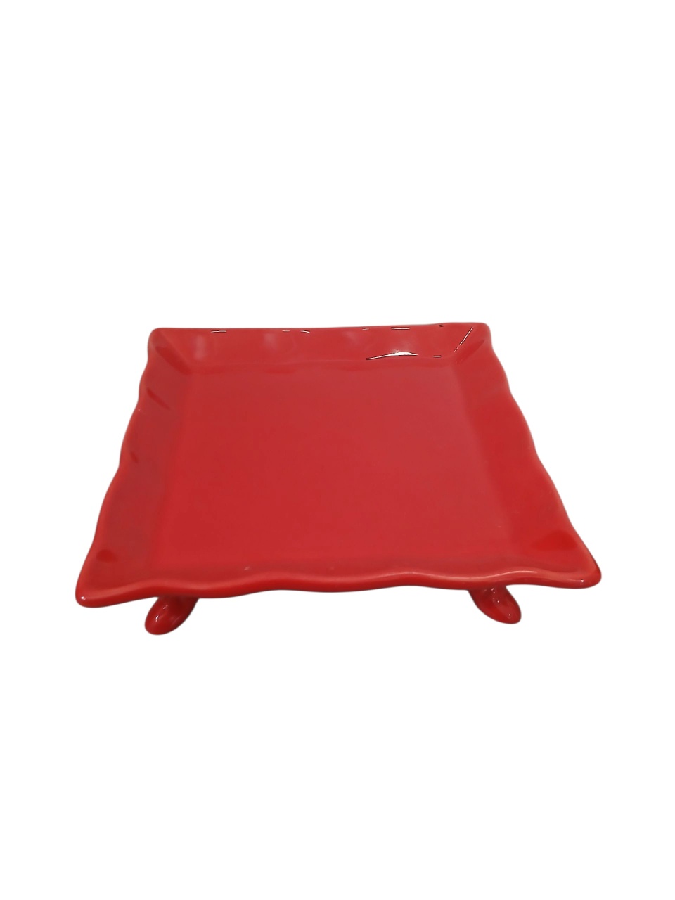 Bandeja Quadrada M - Vermelho  - adolettalocacoes
