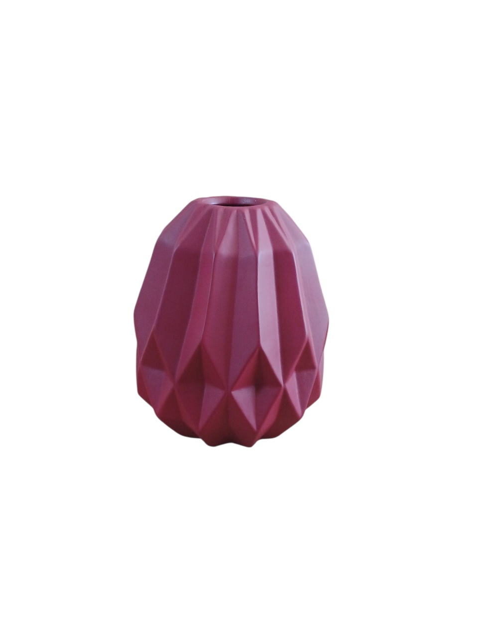 Vaso Geométrico M - Bordo  - adolettalocacoes