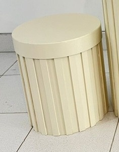 Cilindro Ripado Mdf  - Amarelo Candy - P  - adolettalocacoes