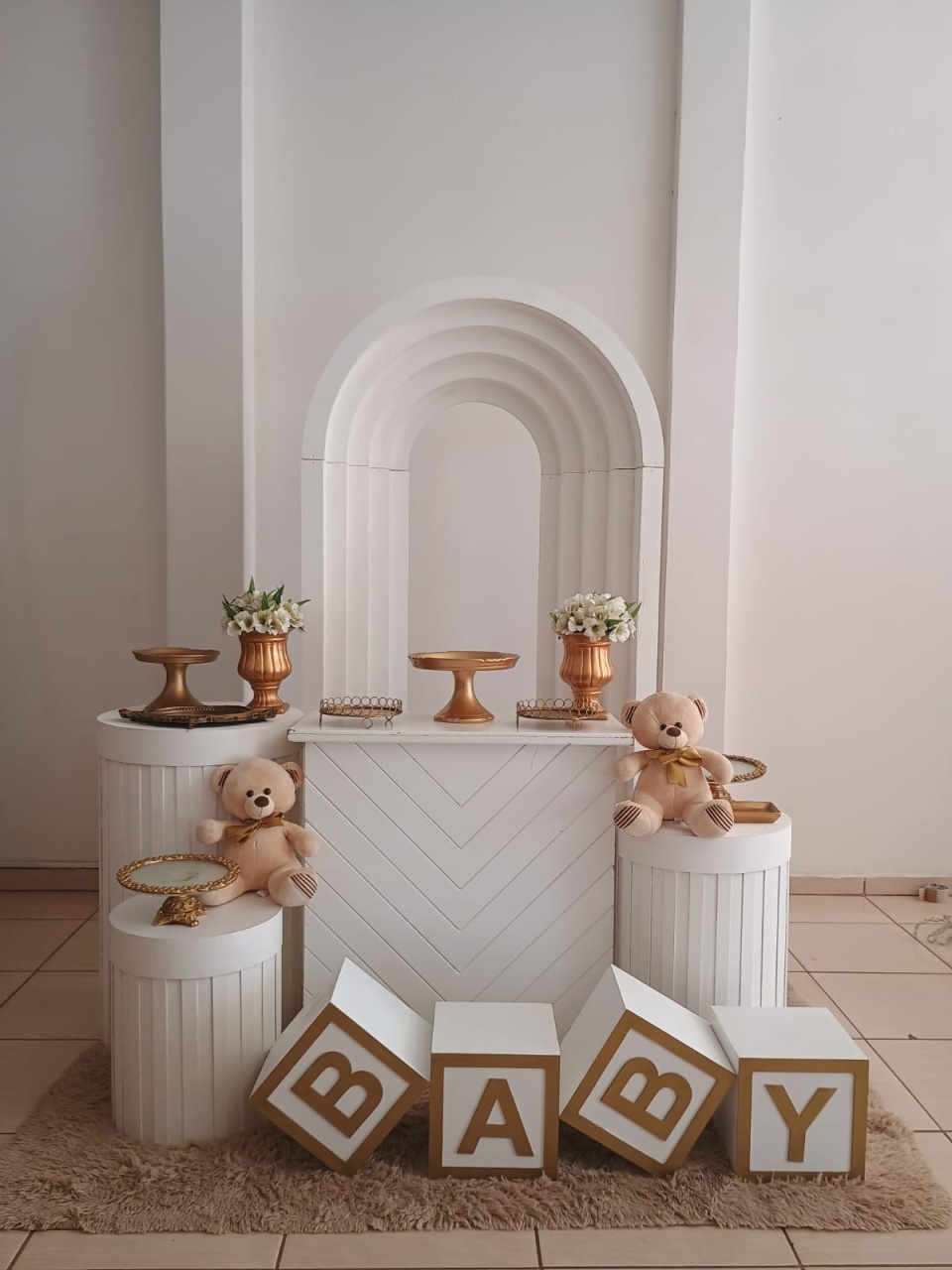 Chá de Bebe - Branco  - adolettalocacoes
