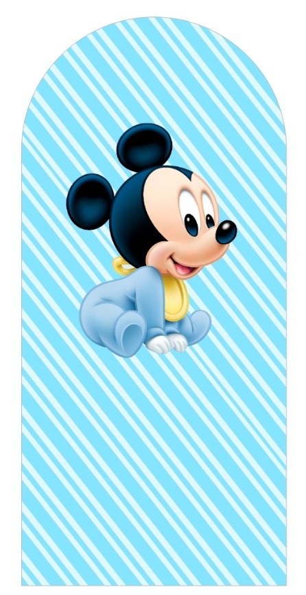 Tecido Romano Veste Facil - Mickey Azul  - adolettalocacoes
