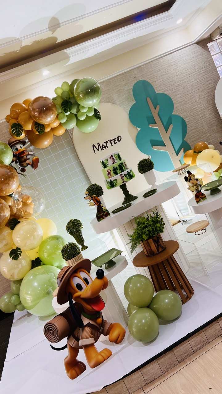 Decoração Mickey Safari - RF PEGUE E MONTE E PERSONALIZADOS
