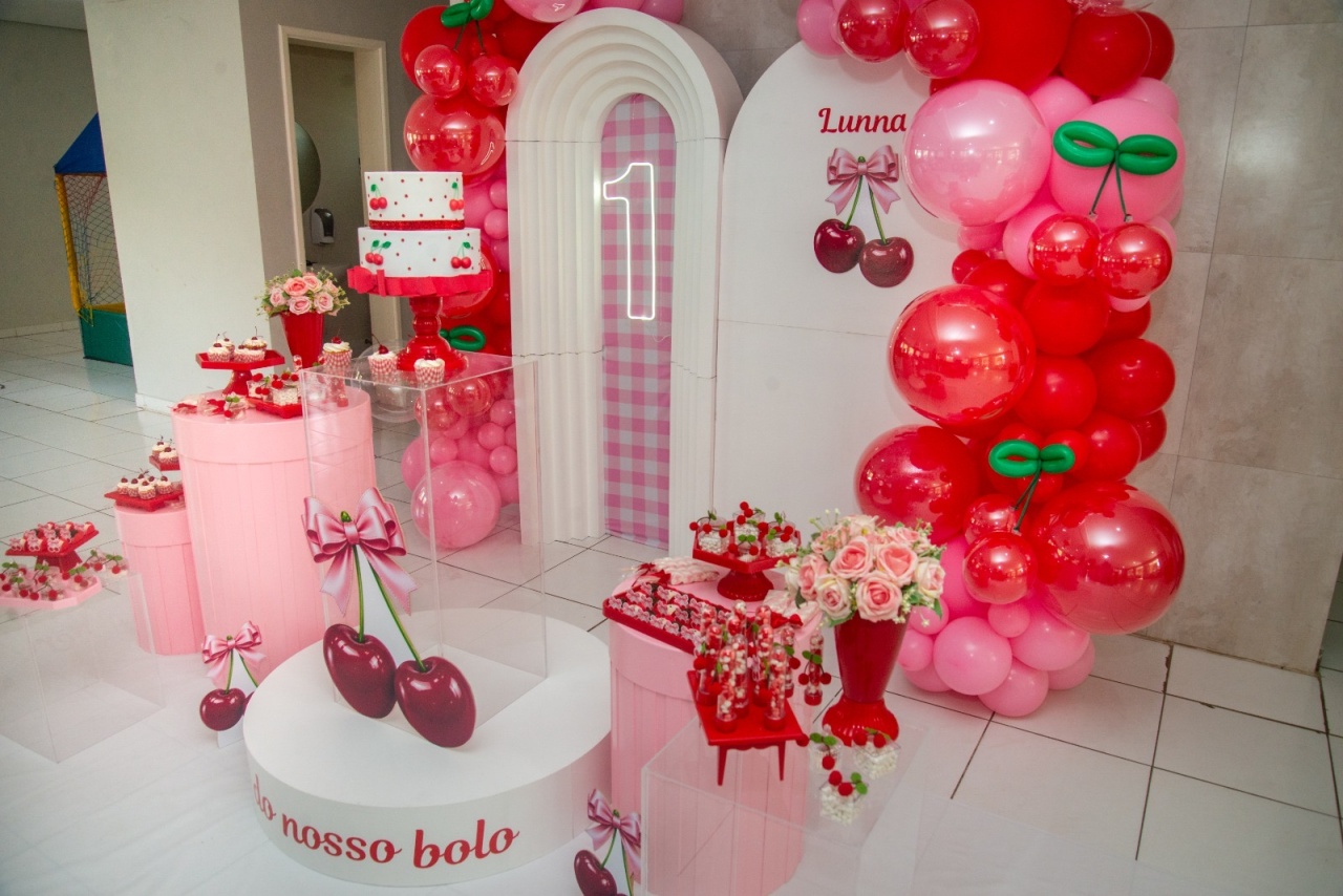 Decoração Cerejinha - RF PEGUE E MONTE E PERSONALIZADOS