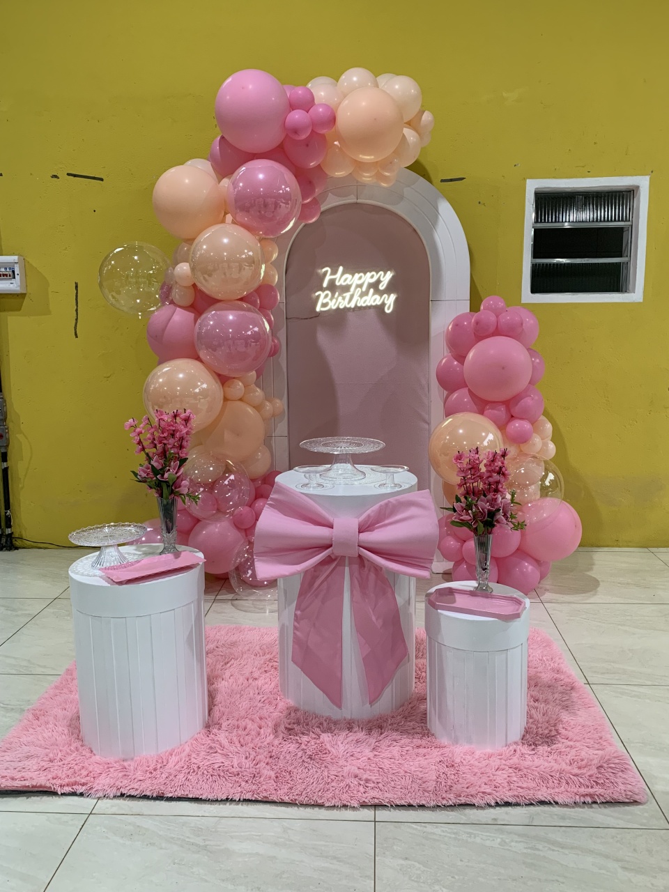 Decoração 15 Anos Rosa E Salmão - RF PEGUE E MONTE E PERSONALIZADOS