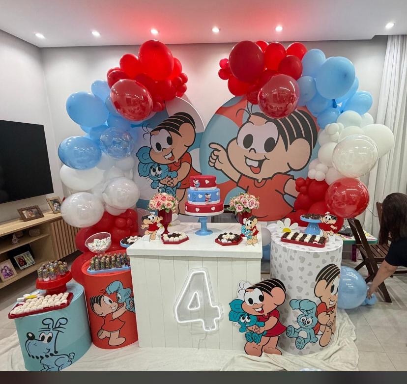 Decoração Turma da Monica - RF PEGUE E MONTE E PERSONALIZADOS