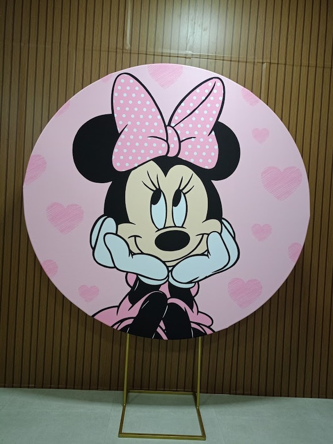 Painel Minnie Rosa 2 - Jetibà Festas