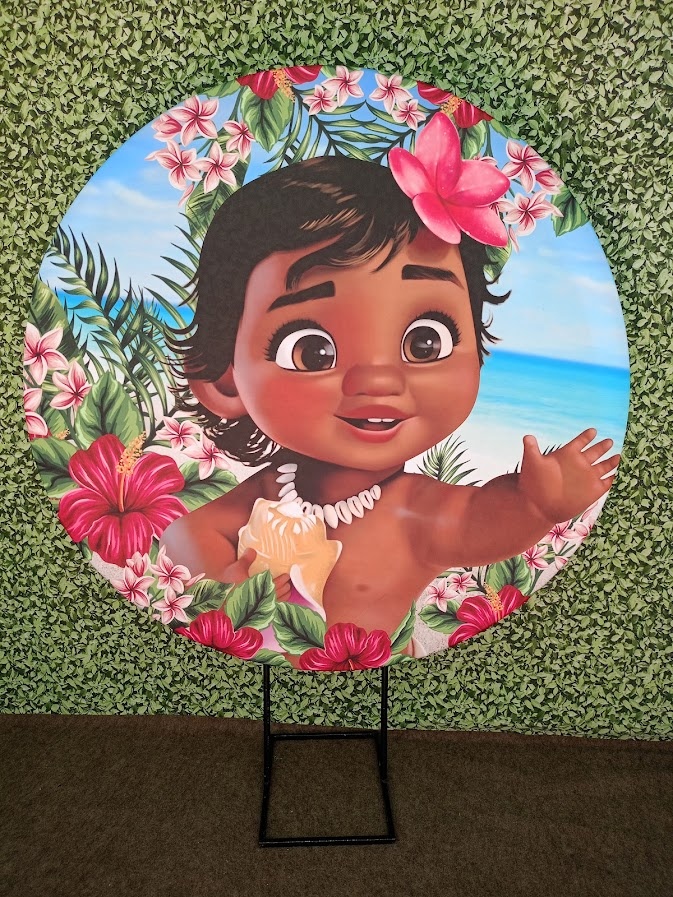 Painel Moana 2 - Flores - Jetibà Festas