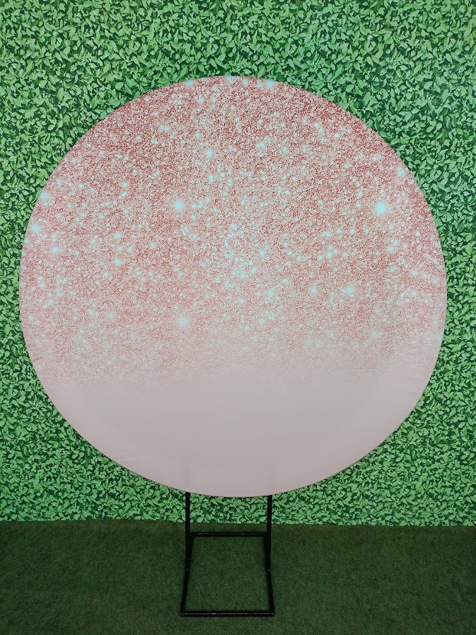 Painel Gliter Rosa - Purpurina  - Jetibà Festas
